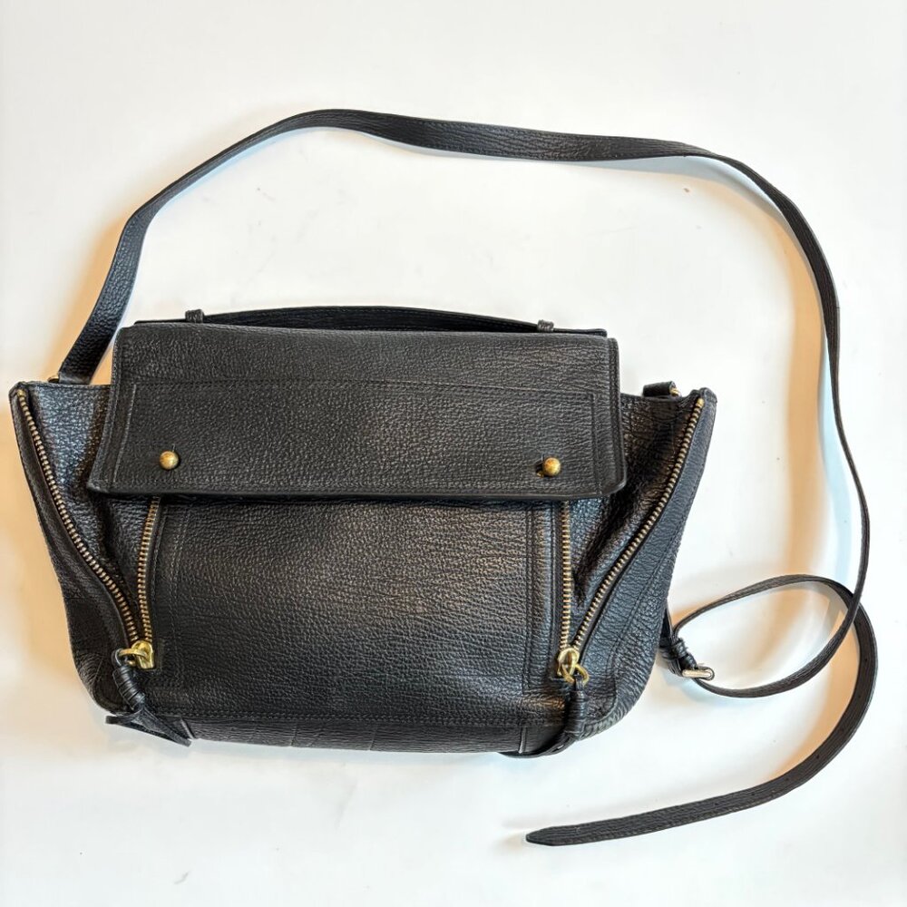 3.1 Phillip Lim Pashli Messenger Bag - Black Leather - Picture 8 of 11